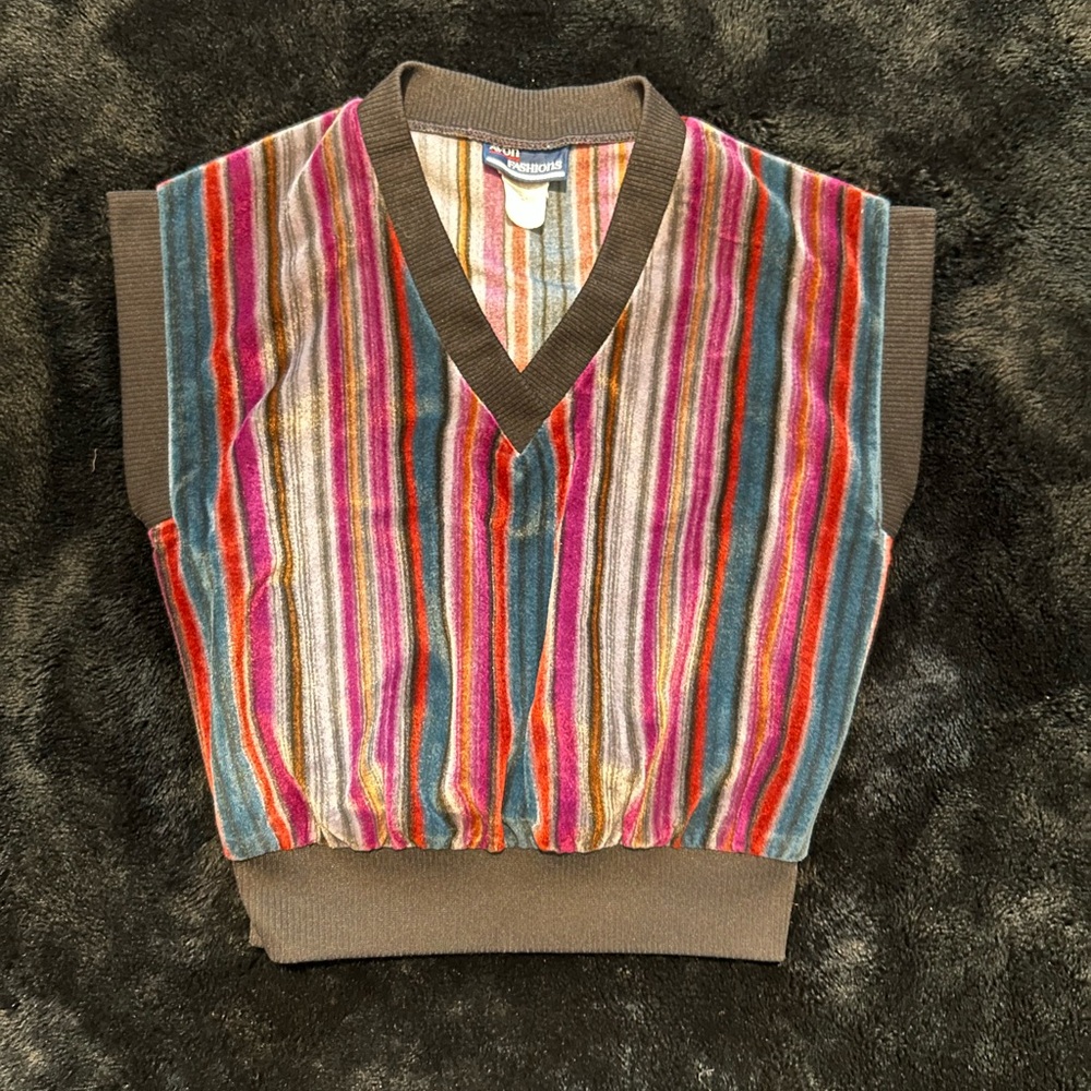 Colorful Striped Sweater Vest